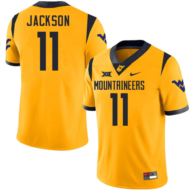 T.J. Jackson WVU Jersey,West Virginia Mountaineers #11 T.J. Jackson Jersey Youth College-Gold